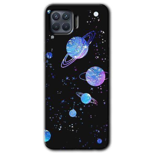 OPPO Oppo Reno 4 Lite Kılıf HD Desen Baskılı Arka Kapak - Samanyolu Galaksi