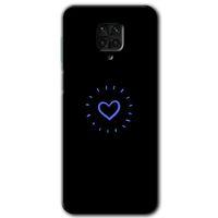 Potkal Hediye Fabrikası Xiaomi Redmi Note 9s Kılıf HD Desen Baskılı Arka Kapak - Heart Strokes