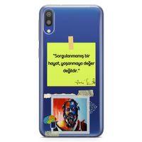 Samsung Galaxy M10 Kılıf Caps Sokrates Hayat Arka Kapak Koruma Desenli Full Koruyucu
