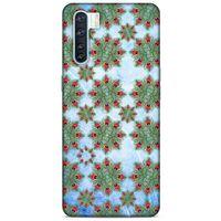 Oppo A91 Kılıf Desenli Özel Seri Tüyler (24) Darbe Emici Kılıf
