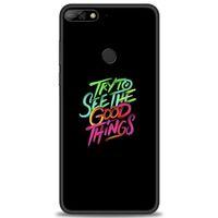 Huawei Y7 2018 Kılıf HD Baskılı Kılıf - Good Things + Tam Ekran Koruyucu