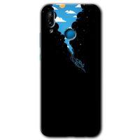 MRCİLETİSİM Huawei P20 Lite Kılıf HD Desen Baskılı Arka Kapak + Temperli Cam - Derinlere Yolculuk