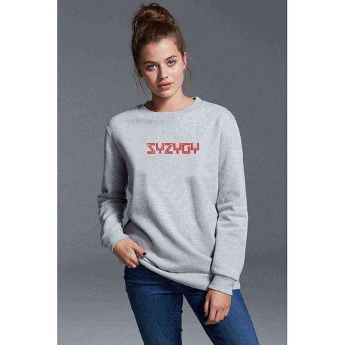 The OA SYZYGY Baskılı Gri Kadın Sweatshirt