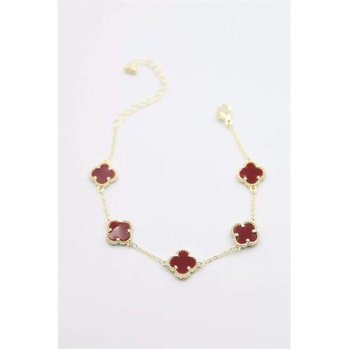 Vc Yonca Bileklik - Bordo