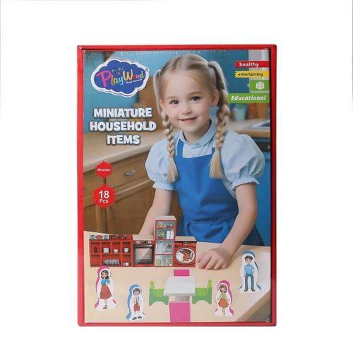Çocuk ONY-407 Ahşap Minyatür Ev Eşyaları -Onyıl Oyuncak