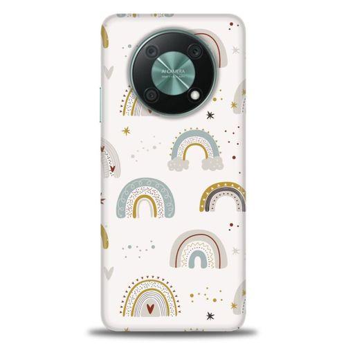 Huawei Nova Y90 Kılıf HD Baskılı Kılıf - Gökkuşağı + Tam Ekran Koruyucu