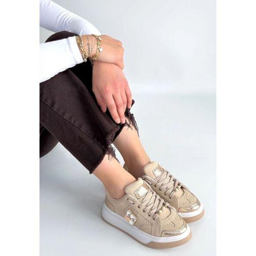 Ceans Bej Süet Bağcıklı Spor Ayakkabı