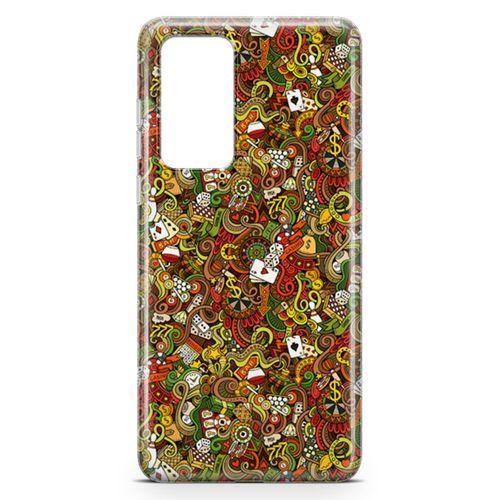Huawei P40 Kılıf Okey Tavla 51 Arka Kapak Koruma Desenli Full Koruyucu