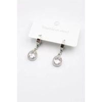 Damla Taşlı Küpe - Gümüş