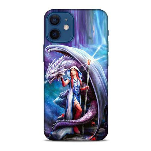 Apple iPhone 12 Mini Kılıf Dragons (31) TPU Kılıf Ejderha ve Sahibe