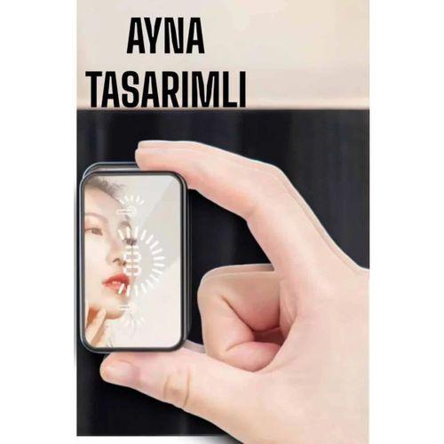 Aynalı Bluetooth Kulaklık Telefon Standlı Dijital Göstergeli