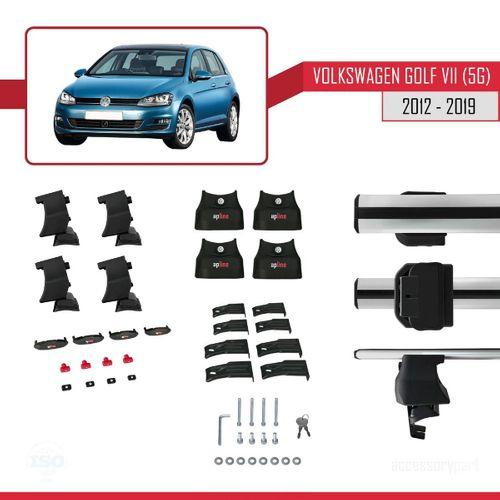 Volkswagen Golf VII (5G) 2012-2019 Arası ile uyumlu ACE-4 Ara Atkı Tavan Barı GRİ