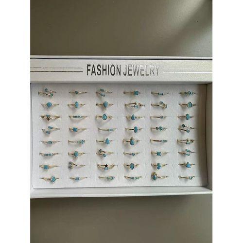 48'li Taşlı Yüzük - Altın