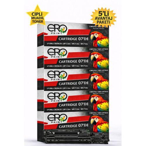 Canon CRG 071H / 5646C002AA Çipli Muadil Toner - 2500 Sayfalık - 5'li Avantaj Menü