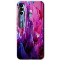 Potkal Hediye Fabrikası Tecno Spark 7 Pro Kılıf HD Desen Baskılı Arka Kapak - Abstraction Sharp