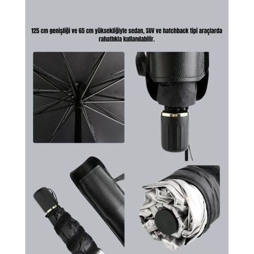 Uv Korumalı Şemsiye Tipi Oto Güneşliği - Geniş Araç Uyumu