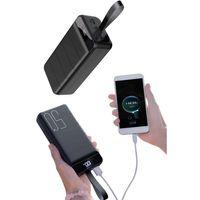 Taşınabilir Powerbank 50 000 Mah 4 Girişli Hızlı Şarj Led Göstergeli Fenerli Şarj