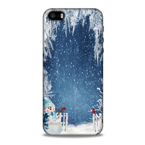 Apple iPhone SE Kılıf Snowix (6) Silikon Kılıf Açık Mavi