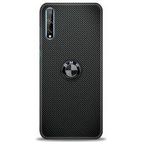 Huawei P Smart S Kılıf HD Baskılı Kılıf - Bmw Siyah + Tam Ekran Koruyucu