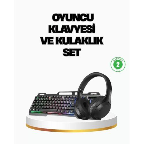 Hn01 Kulaklık + Pg-8018 Oyuncu Klavyesi Set
