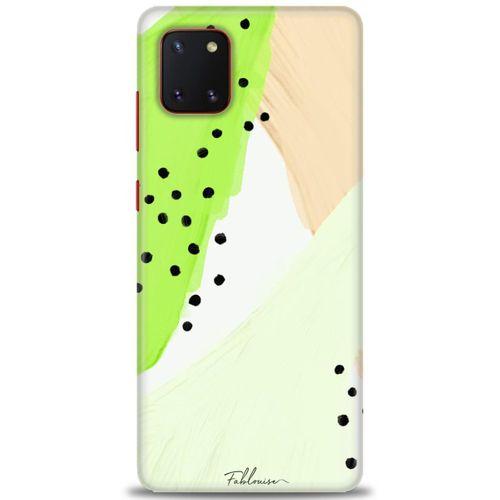 Samsung Galaxy A81 / Note 10 Lite Kılıf HD Baskılı Kılıf - Fıstık Yeşili + Tam Ekran Koruyucu