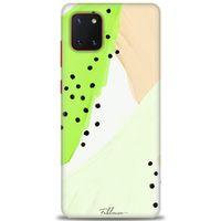 Samsung Galaxy A81 / Note 10 Lite Kılıf HD Baskılı Kılıf - Fıstık Yeşili + Tam Ekran Koruyucu