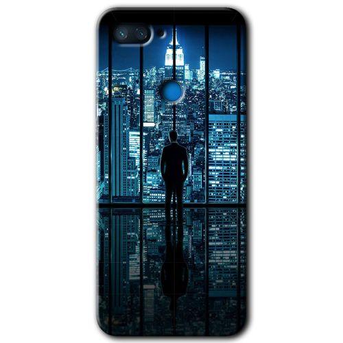 Xiaomi Mi 8 Lite HD Baskılı Kılıf + 9D Tam Ekran Koruyucu - Şehir Manzarası