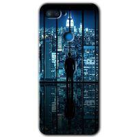 Xiaomi Mi 8 Lite HD Baskılı Kılıf + 9D Tam Ekran Koruyucu - Şehir Manzarası