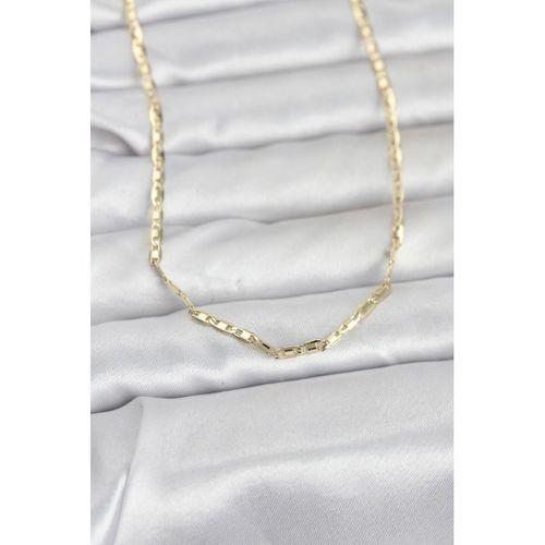 CM 14K Gold Renk Gemici Zincir Model 60 cm Kadın Kolye