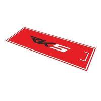 RKS Rks Uyumlu Kırmızı Desenli 80 X 220 Cm Kaydırmaz Motosiklet Halısı