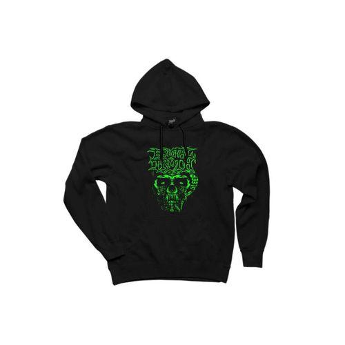 Brutal Truth Graphic Siyah Kapşonlu Sweatshirt Hoodie