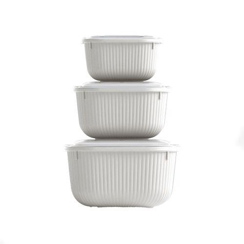Sızdırmaz Kare Saklama Kabı Şeffaf Plastik Kapak