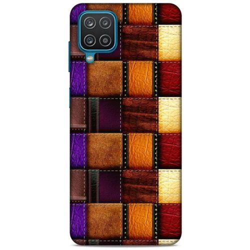 Lopard Samsung Galaxy A12 Uyumlu Kılıf Patchwork (44) Tough Armor Kılıf