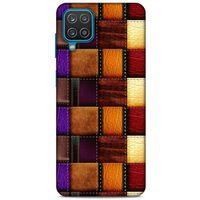 Lopard Samsung Galaxy A12 Uyumlu Kılıf Patchwork (44) Tough Armor Kılıf