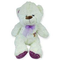 Peluş Papyonlu Ayıcık 40 cm - Beyaz