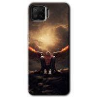 MRCİLETİSİM Oppo A73 Kılıf Kapak - Wings of Power +Hayalet Ekran Yandan Gözükmez