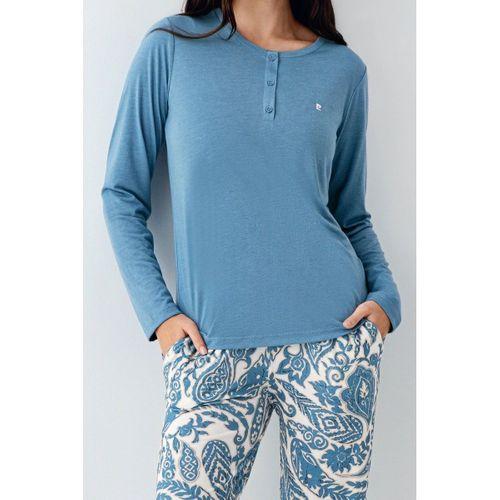 Pierre Cardin 9075-s Kadın Uzun Kol Pijama Takım