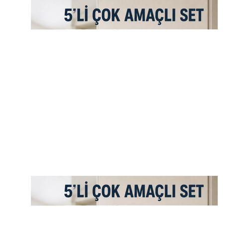 5li Yapışkanlı Askı Seti Mutfak Banyo Ve Ev İçin Çok Amaçlı Askılık