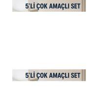 5li Yapışkanlı Askı Seti Mutfak Banyo Ve Ev İçin Çok Amaçlı Askılık