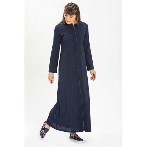 Cemre Şile Bezi Mevsimlik Ferace Lacivert Lcvt