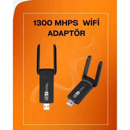 Tak-çalıştır Özellikli Çift Bant Wifi Adaptör – 1200 Mbps