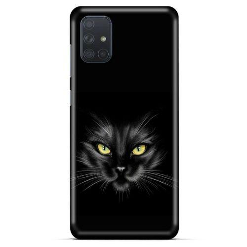 Lopard Samsung Galaxy M51 Uyumlu Kılıf Kediler (45) Liquid Air Kılıf Sarı Asalet