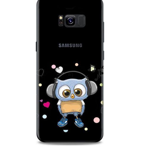 Zoologix (73) Samsung Galaxy S8 Plus Şeffaf Kılıf Silikon Desenli