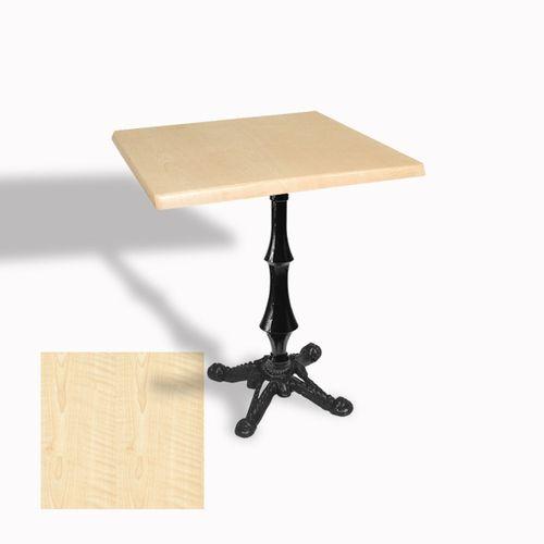 Dockers Çipa 1012 Döküm Ayak Kare Masa 60X60 cm - (Werzalit, Wermodin ve Allzalit Tabla) - Akçaağaç