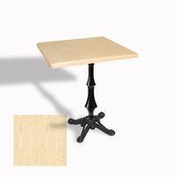 Dockers Çipa 1012 Döküm Ayak Kare Masa 60X60 cm - (Werzalit, Wermodin ve Allzalit Tabla) - Akçaağaç