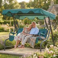 Yekta Bahçe Salıncağı 3 Kişilik Gölgelikli Salıncak 200 Cm Dalyan