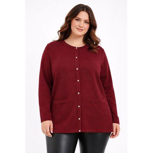 Kadın Anne Triko Hırka Kabartma Şal Desen BGL-ST05303