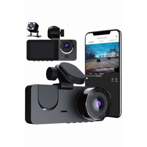 3 Kameralı 2 İnç 1080p Araç İçi Kamera Sürüş Kamerası Carplay
