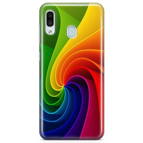 Samsung Galaxy A30 Kılıf Rüzgar Gülü Arka Kapak Koruma Desenli Full Koruyucu