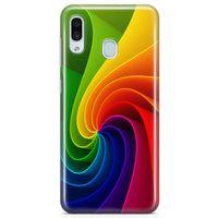 Samsung Galaxy A30 Kılıf Rüzgar Gülü Arka Kapak Koruma Desenli Full Koruyucu